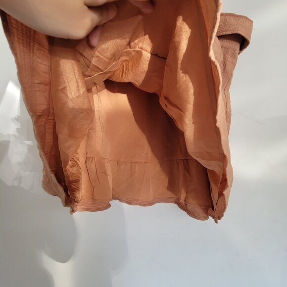 Forever 21+ Plus Tan Cream Belted Pull On Skirt Size 4X - Picture 6 of 11